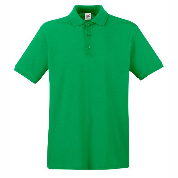 mazhka-keli-zelena-polo-teniska-100-pamuk Men's kelly green cotton polo shirt made from 100% cotton budget polo suitable for printing, workwear and promotional clothing