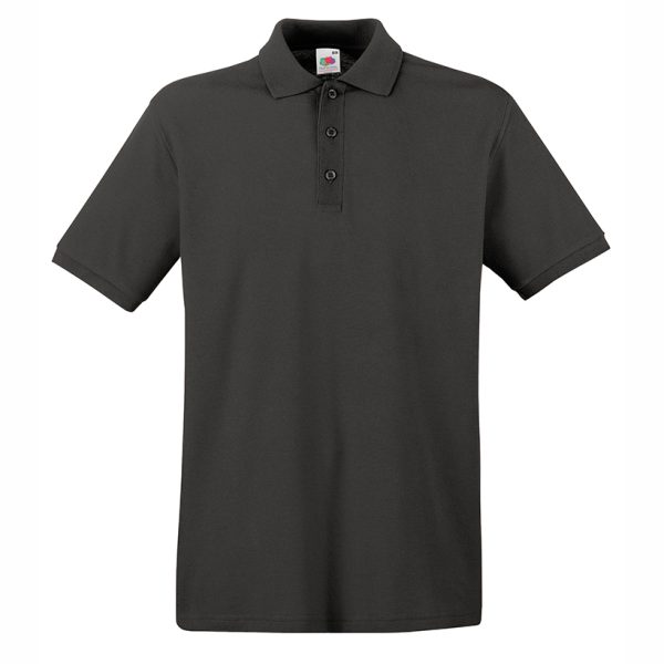 mazhka-grafitena-polo-teniska-100-pamuk Men's graphite polo shirt made from 100% cotton budget polo with collar suitable for printing, workwear and promotional clothing