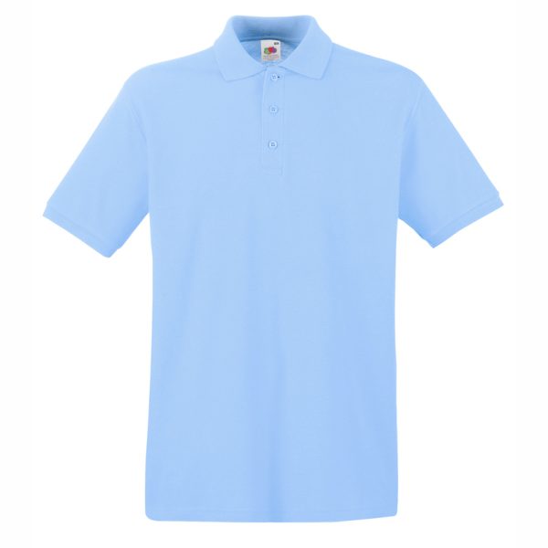mazhka-nebesnosinya-polo-teniska-100-pamuk Men's sky blue cotton polo shirt short sleeve budget polo shirt made from 100% cotton suitable for printing and corporate clothing