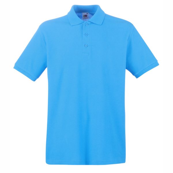 mazhka-nebesnosinya-polo-teniska-100-pamuk Men's azure blue cotton polo shirt short sleeve budget polo shirt made from 100% cotton suitable for printing and corporate clothing