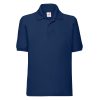 detska-tumnosinya-polo-teniska-s-yaka-60-pamuk-40-poliester Kids' navy polo shirt with collar made from 60% cotton and 40% polyester for school uniforms, embroidery, custom printing and team apparel.