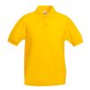detska-slanchevo-jalta-polo-teniska-s-yaka-60-pamuk-40-poliester Kids' Sunflower yellow polo shirt with collar made from 60% cotton and 40% polyester for school uniforms, embroidery, custom printing and team apparel.
