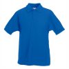 detska-royal-blue-polo-teniska-s-yaka-60-pamuk-40-poliester Kids' Royal Blue polo shirt with collar made from 60% cotton and 40% polyester for school uniforms, embroidery, custom printing and team apparel.