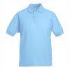 detska-sky-blue-polo-teniska-s-yaka-60-pamuk-40-poliester Kids' Sky Blue polo shirt with collar made from 60% cotton and 40% polyester for school uniforms, embroidery, custom printing and team apparel.
