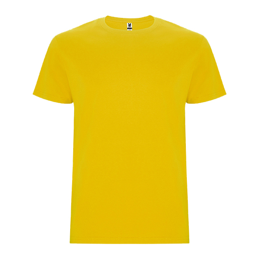 premium-jalta-teniska-190g-za-pechat-i-brandirane Premium yellow cotton t-shirt 190 g/m² for custom printing, embroidery and promotional branding