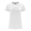 damska-byala-teniska-170g-100-pamuk-za-pechat-i-brandirane Women's cotton t-shirt in white 170 g/m² made from 100% cotton for custom printing, promotional clothing and corporate branding