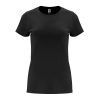 damska-cherna-teniska-170g-100-pamuk-za-pechat-i-brandirane Women's cotton t-shirt in black 170 g/m² made from 100% cotton for custom printing, promotional clothing and corporate branding