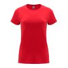 damska-chervena-teniska-170g-100-pamuk-za-pechat-i-brandirane Women's cotton t-shirt in red 170 g/m² made from 100% cotton for custom printing, promotional clothing and corporate branding