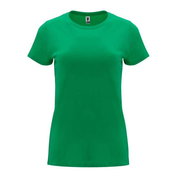 damska-kelly-green-teniska-170g-100-pamuk-za-pechat-i-brandirane Women's cotton t-shirt in kelly green 170 g/m² made from 100% cotton for custom printing, promotional clothing and corporate branding