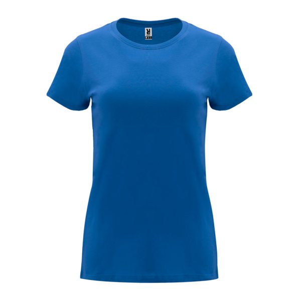 damska-royal-blue-teniska-170g-100-pamuk-za-pechat-i-brandirane Women's cotton t-shirt in royal blue 170 g/m² made from 100% cotton for custom printing, promotional clothing and corporate branding