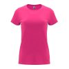 damska-fuchsia-teniska-170g-100-pamuk-za-pechat-i-brandirane Women's cotton t-shirt in fuchsia pink 170 g/m² made from 100% cotton for custom printing, promotional clothing and corporate branding