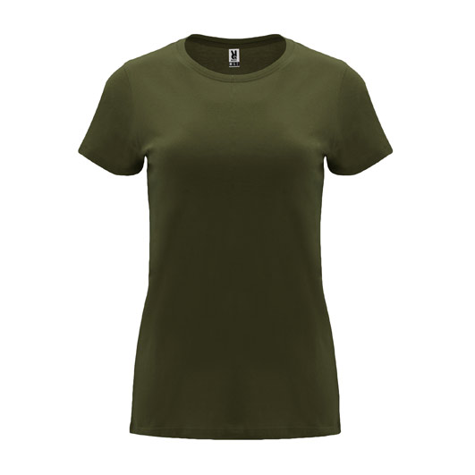 damska-classic-olive-teniska-170g-100-pamuk-za-pechat-i-brandirane Women's cotton t-shirt in classic olive 170 g/m² made from 100% cotton for custom printing, promotional clothing and corporate branding