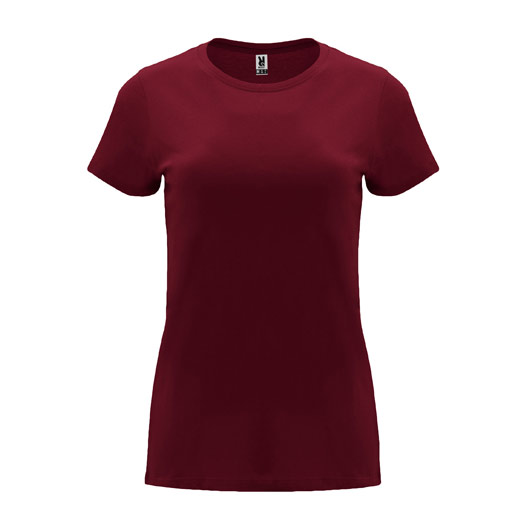 damska-brick-red-teniska-170g-100-pamuk-za-pechat-i-brandirane Women's brick red cotton t-shirt 170 g/m² made from 100% cotton for custom printing, promotional clothing and corporate branding