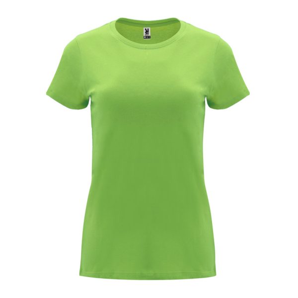 damska-lime-green-teniska-170g-100-pamuk-za-pechat-i-brandirane Women's lime green cotton t-shirt 170 g/m² made from 100% cotton for custom printing, promotional clothing and corporate branding