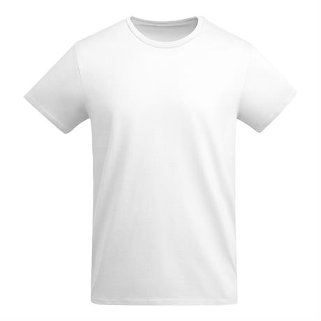 Premium organic cotton t-shirt in white 175 g/m² made from high-quality organic cotton for sustainable custom printing and corporate branding