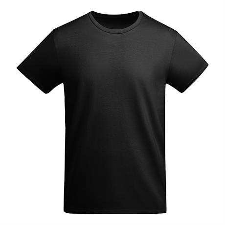 Premium organic cotton t-shirt in black 175 g/m² made from high-quality organic cotton for sustainable custom printing and corporate branding