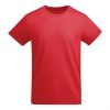 Premium organic cotton t-shirt in red 175 g/m² made from high-quality organic cotton for sustainable custom printing and corporate branding