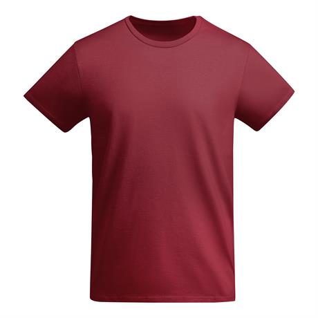 Premium organic cotton t-shirt in burgundy 175 g/m² made from high-quality organic cotton for sustainable custom printing and corporate branding