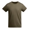 Premium organic cotton t-shirt in classic olive 175 g/m² made from high-quality organic cotton for sustainable custom printing and corporate branding