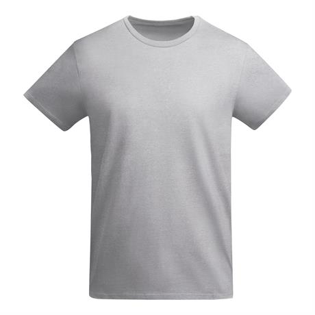 Premium organic cotton t-shirt in heather grey 175 g/m² made from high-quality organic cotton for sustainable custom printing and corporate branding