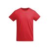 detska-chervena-teniska-organichen-pamuk-za-uniformi-i-pechat Kids red organic cotton t-shirt suitable for school uniforms sports teams events custom printing and everyday children's clothing