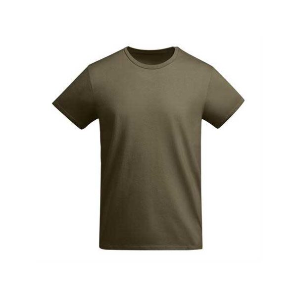 detska-maslinozelena-teniska-organichen-pamuk-za-uniformi-i-pechat Kids olive green organic cotton t-shirt suitable for school uniforms outdoor activities camps custom printing and everyday children's clothing