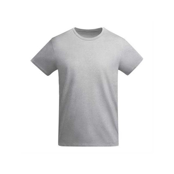 detska-siva-teniska-organichen-pamuk-za-uniformi-i-pechat Kids heather grey organic cotton t-shirt suitable for school uniforms sports activities custom printing and everyday children's clothing