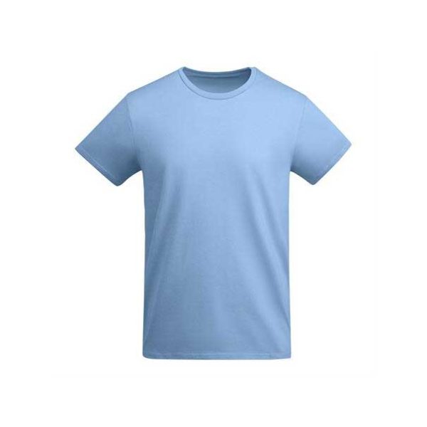 detska-svetlosinya-teniska-organichen-pamuk-za-uniformi-i-pechat Kids sky blue organic cotton t-shirt suitable for school uniforms camps sports activities custom printing and everyday children's clothing