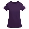 Women's lilac organic cotton t-shirt 175 g/m² premium quality made from 100% organic cotton for custom printing branding and sustainable fashion