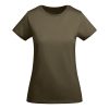 Women's classic olive organic cotton t-shirt 175 g/m² premium quality made from 100% organic cotton for custom printing branding and sustainable apparel