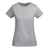 Women's heather grey organic cotton t-shirt 175 g/m² premium quality made from 100% organic cotton for custom printing branding and everyday wear