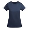 Women's deep navy organic cotton t-shirt 175 g/m² premium quality made from 100% organic cotton for custom printing branding and corporate apparel