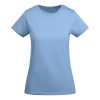 Women's sky blue organic cotton t-shirt 175 g/m² premium quality made from 100% organic cotton for custom printing branding and sustainable apparel