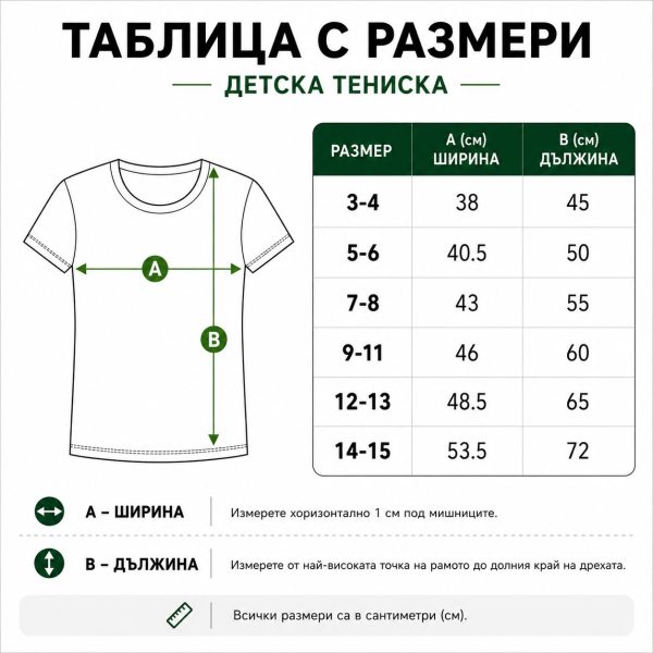 Детска Тениска FRUIT OF THE LOOM 165гр