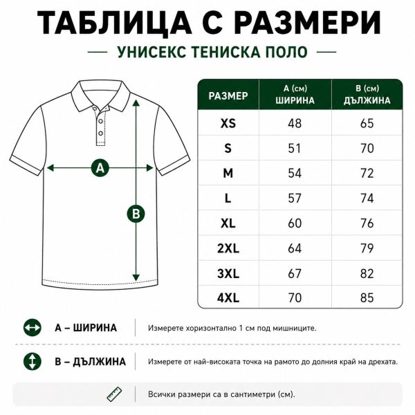 Поло тениска от памук Rolly 190гр