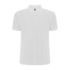 byala-mazhka-polo-teniska-60-pamuk-40-poliester White polo shirt with classic collar made from 60 percent cotton and 40 percent polyester blend with a clean minimalist design