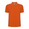 oranzheva-mazhka-polo-teniska-60-pamuk-40-poliester Orange polo shirt with classic collar made from 60 percent cotton and 40 percent polyester blend with a clean and modern design