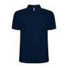tamnosinya-mazhka-polo-teniska-deep-navy-60-pamuk-40-poliester Deep navy polo shirt with classic collar made from 60 percent cotton and 40 percent polyester blend featuring a clean and elegant design