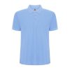 svetlosinya-mazhka-polo-teniska-sky-blue-60-pamuk-40-poliester Sky blue polo shirt with classic collar made from 60 percent cotton and 40 percent polyester blend featuring a fresh and elegant design