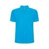 detska-azure-blue-polo-teniska-s-yaka-65-pamuk-35-poliester Kids' Azure Blue polo shirt with collar made from 65% cotton and 35% polyester for school uniforms, embroidery, custom printing and team apparel.