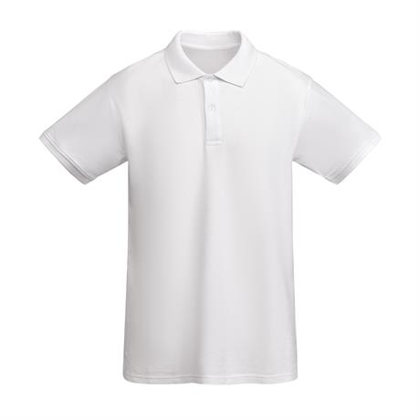 mazhka-byala-polo-teniska-210gr-organichen-pamuk Men's white organic cotton polo shirt 210 g/m² premium quality short sleeve suitable for printing embroidery and corporate clothing