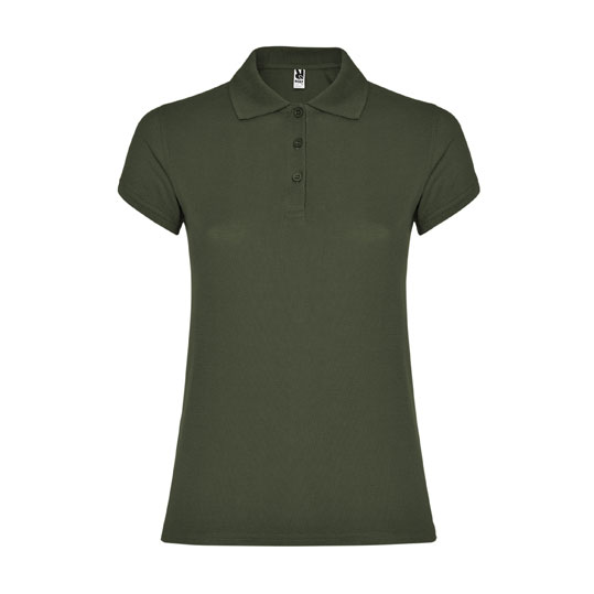 Women's adventure green cotton polo shirt 190 gsm for corporate workwear, branding, embroidery, DTF printing and promotional campaigns.