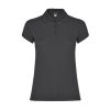 Women's light graphite cotton polo shirt 190 gsm for corporate workwear, branding, embroidery, DTF printing and promotional campaigns.