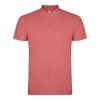 Men's chrysanthemum red polo shirt made from 100% cotton premium quality short sleeve classic collar suitable for embroidery, printing and corporate clothing