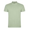 Men's mist green polo shirt made from 100% cotton premium quality short sleeve classic collar suitable for embroidery, printing and corporate clothing