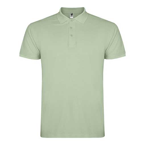 Men's mist green polo shirt made from 100% cotton premium quality short sleeve classic collar suitable for embroidery, printing and corporate clothing