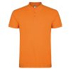 Men's orange polo shirt made from 100% cotton premium quality short sleeve classic collar suitable for embroidery, printing and corporate clothing