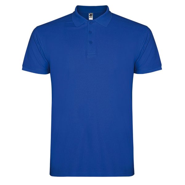 Men's royal blue polo shirt made from 100% cotton premium quality short sleeve classic collar suitable for embroidery, printing and corporate clothing