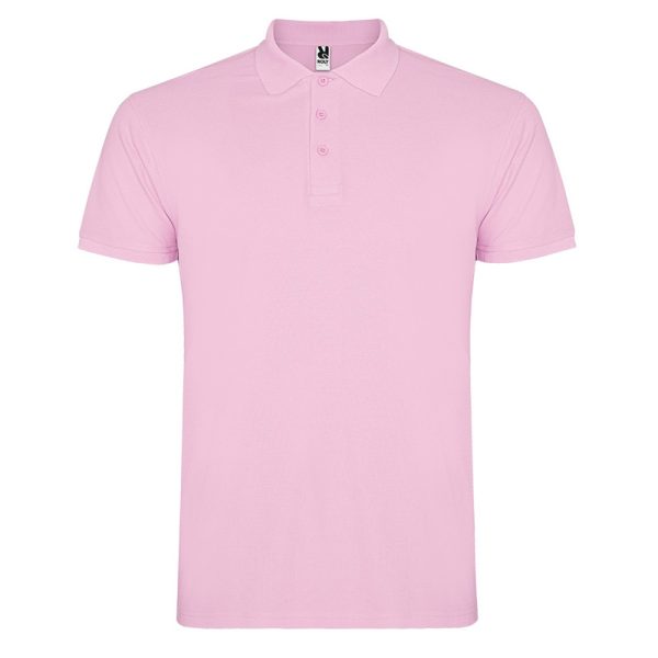 Men's light pink polo shirt made from 100% cotton premium quality short sleeve classic collar suitable for embroidery, printing and corporate clothing