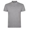 Men's heather grey polo shirt made from 100% cotton premium quality short sleeve classic collar suitable for embroidery, printing and corporate clothing